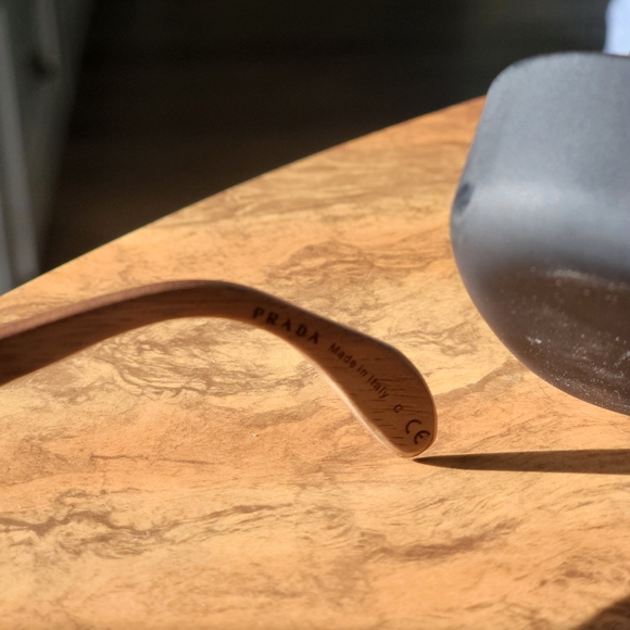 Vintage Prada Sunglasses with leather accent Y2K - Picture 8 of 8